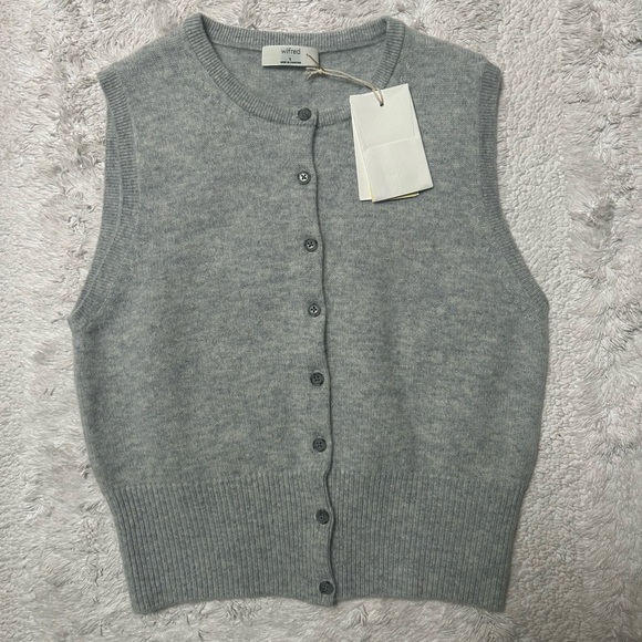 NWT Aritzia Wilfred Shirley wool/cashmere sweater vest - Picture 6 of 10